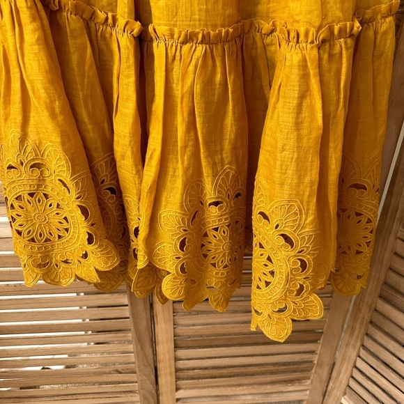 Zimmermann Teddy Scallop Ruffle Skirt Size 4 - Picture 9 of 12